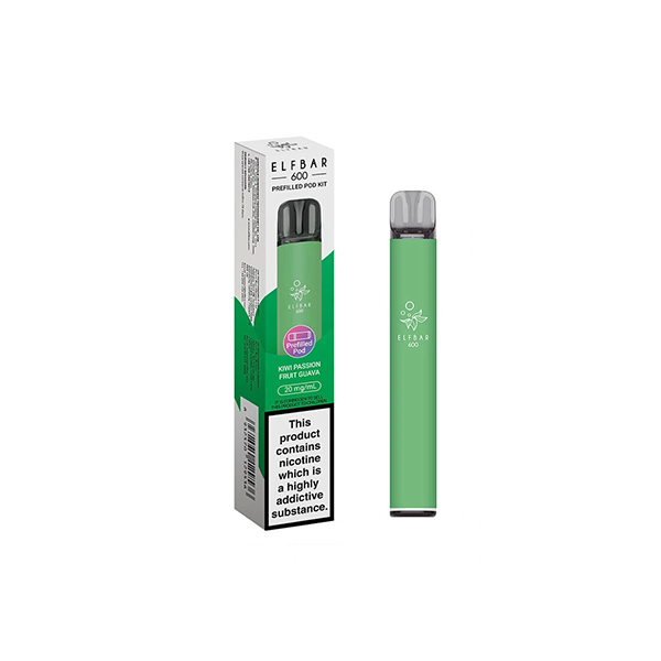 20mg Elf Bar 600 Prefilled Pod Vape Kit 600 Puffs