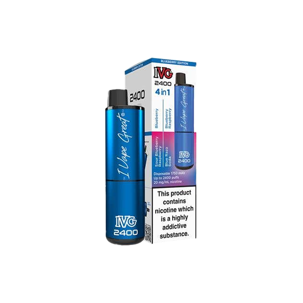 20mg IVG 2400 Disposable Vapes 2400 Puffs - 4 in 1 Multi-Edition