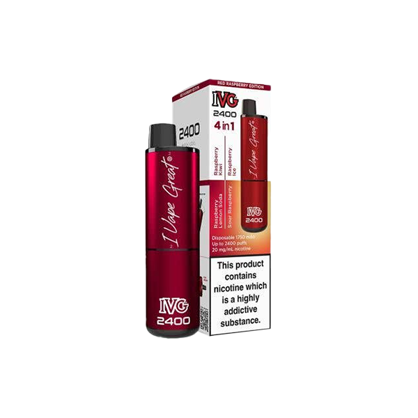 20mg IVG 2400 Disposable Vapes 2400 Puffs - 4 in 1 Multi-Edition