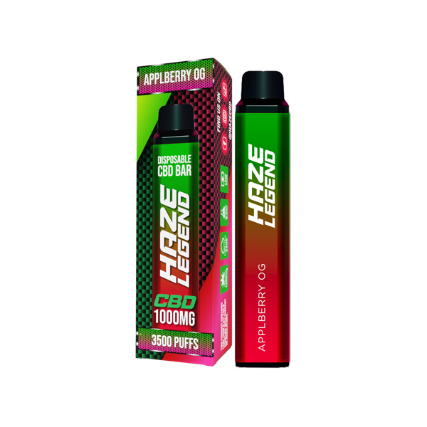 Haze Legend 1000mg CBD Disposable Vape 3500 Puffs