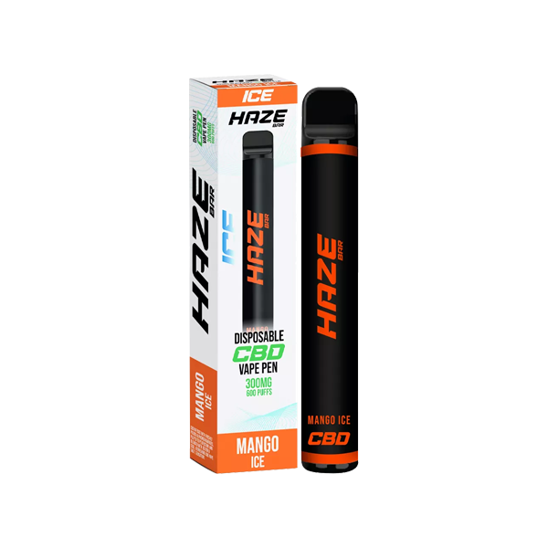 Haze Bar Ice 300mg CBD Disposable Vape 600 Puffs